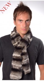 Rex Chinchilla Fur Scarf